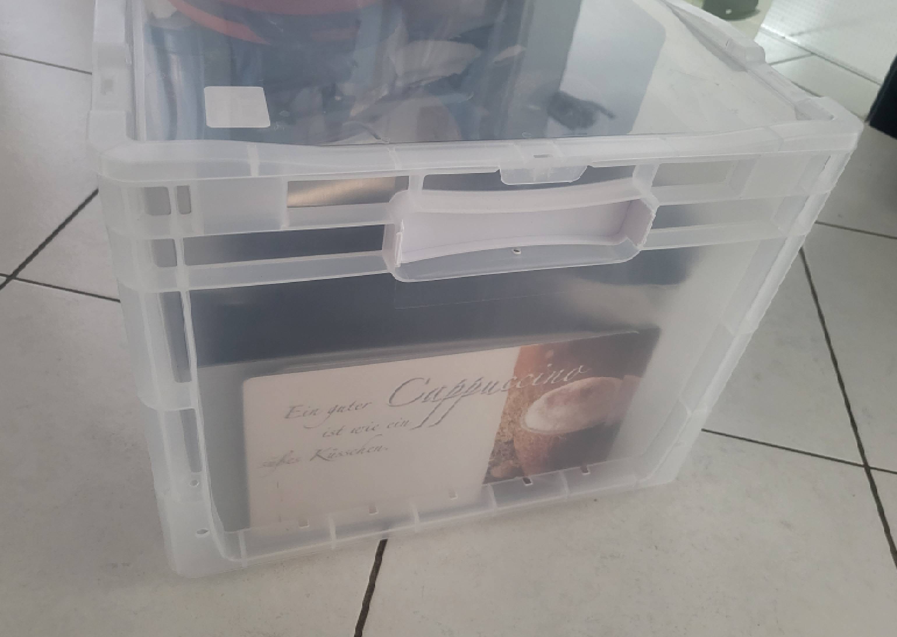 Verschluss für Grifföffnung (Transparente Baumarkt-Eurobox)