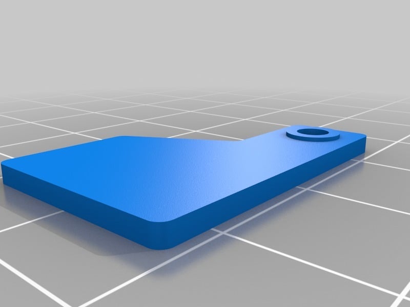 Extended X Endstop Flag for Linear Rails Standard HEVO Hotend Mount