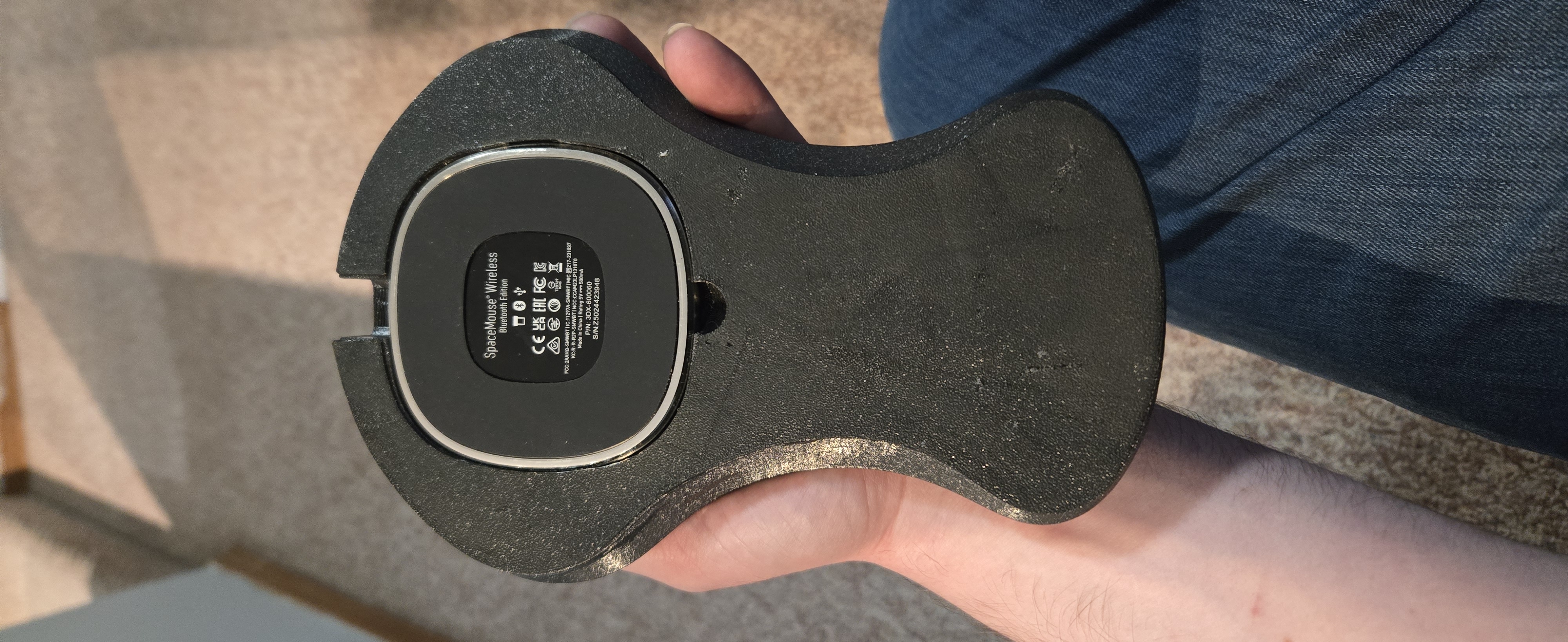 TPU bottom for SpaceMouse Wireless/Bluetooth Handrest