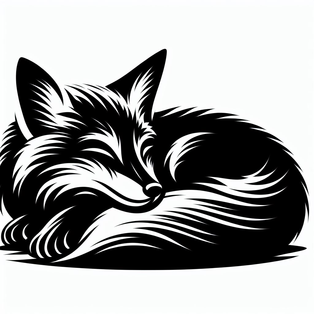 Wall art: A comfortable fox by Nina Máčová | Download free STL model ...