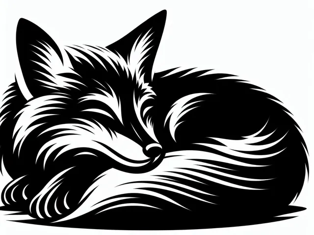 Wall art: A comfortable fox