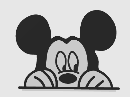 Mickey Mouse Light Switch Design With Lip