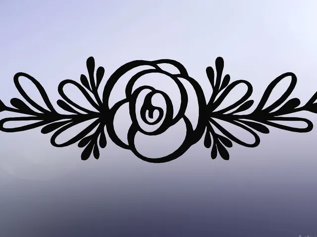 wall flower, 2d flower, line art flower, 2d art flower, flower decoration, flower decor