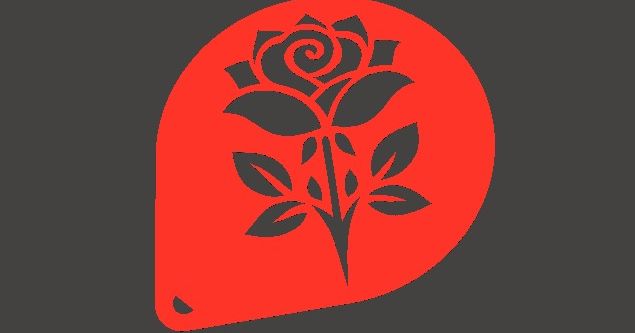 Stencil rosa arte o pirografia Daisy flower stancil pyrography by