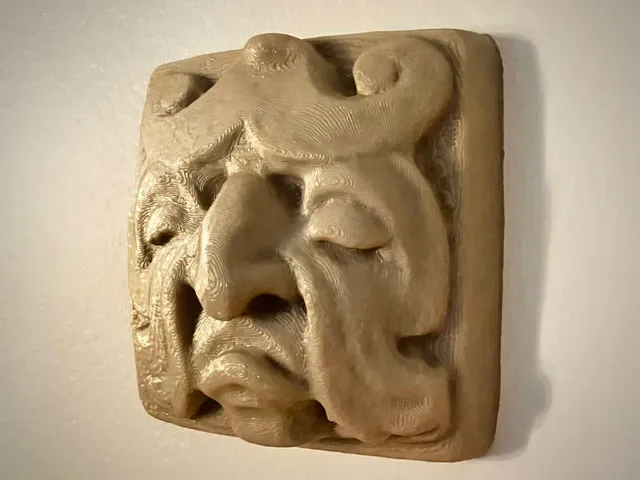 Aztec Totem Face