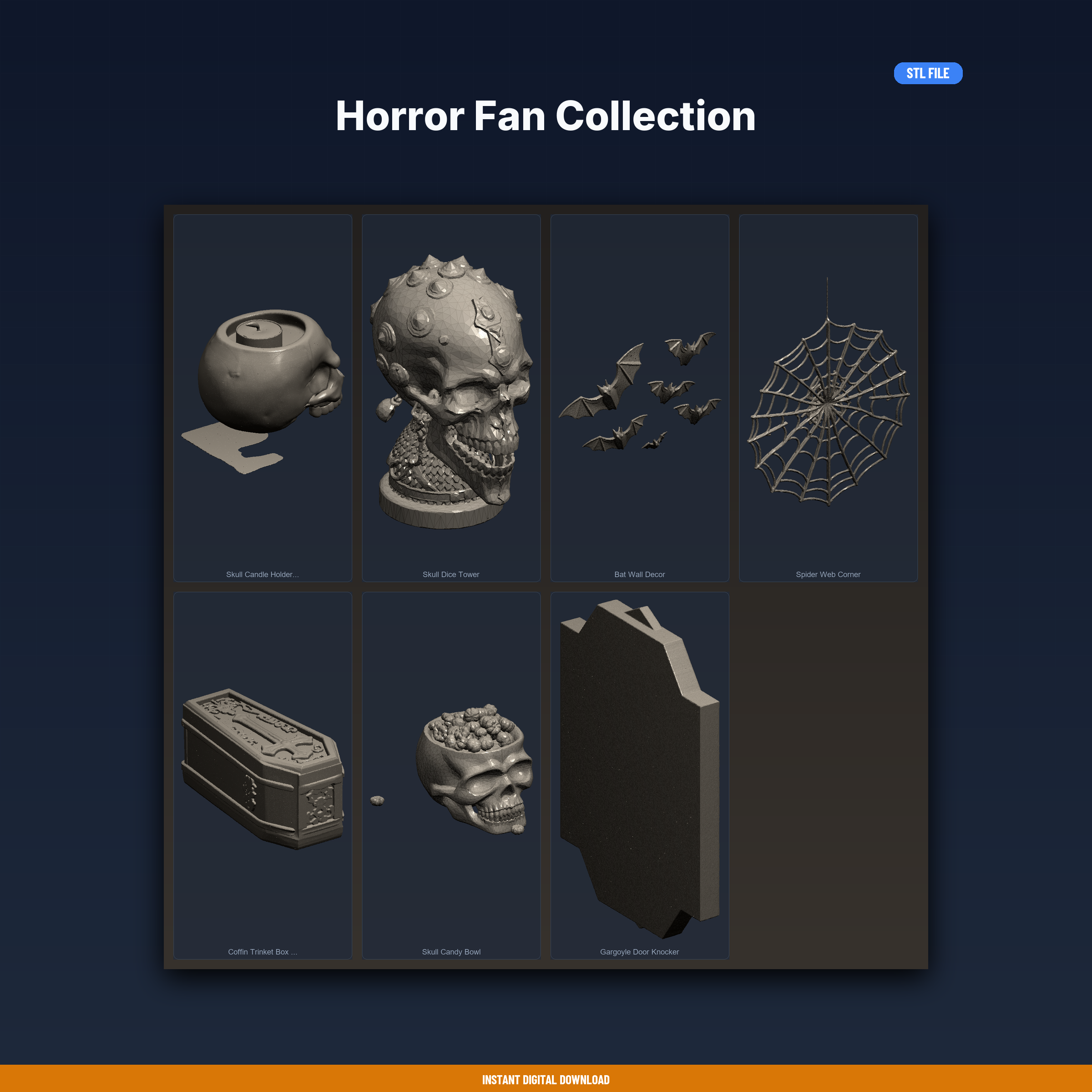 Horror Fan Collection - 7-Model STL Bundle