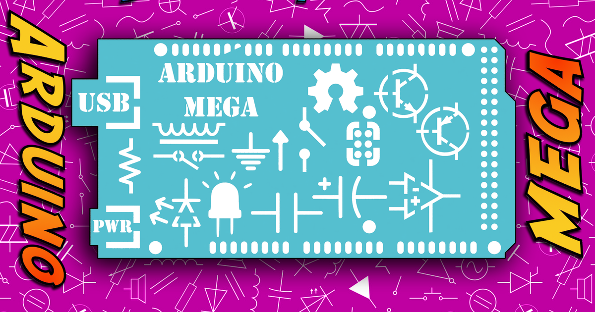 Tmwb arduino mega drawing template stl dxf by themakersworkbench
