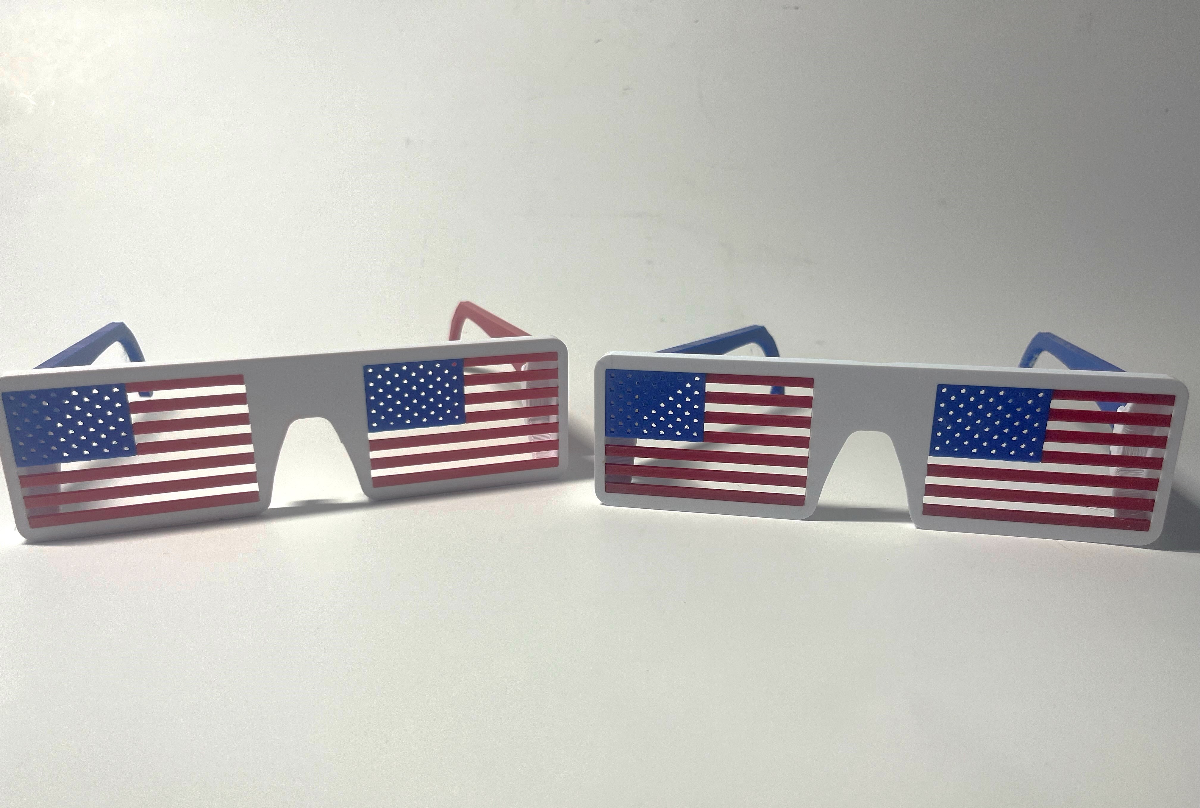 American Flag shutter shades (multicolor)