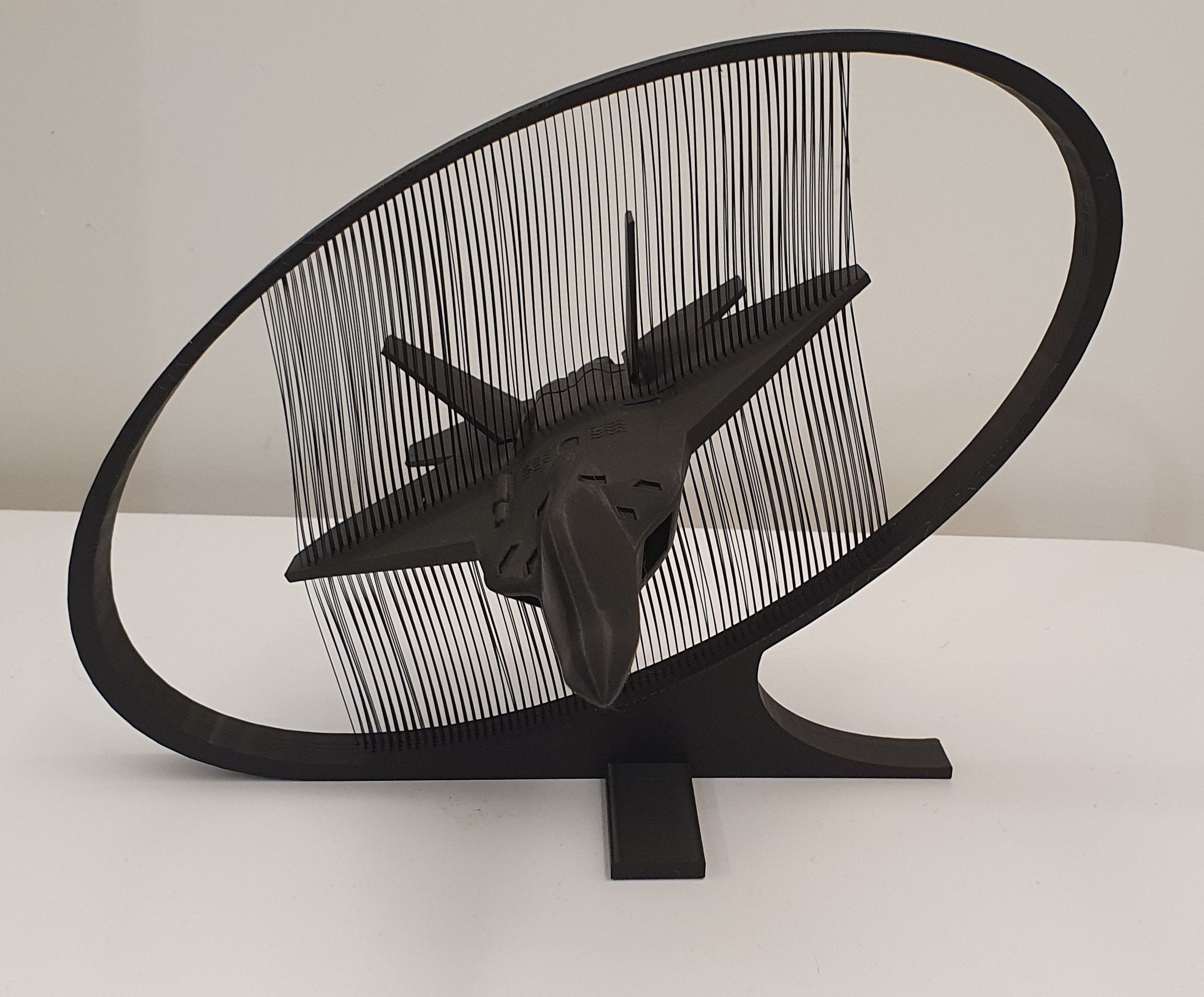 F-22 Raptor - String art display - Face