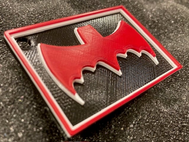 Miniatura 3 do modelo 3D 60s Batsignal keychain