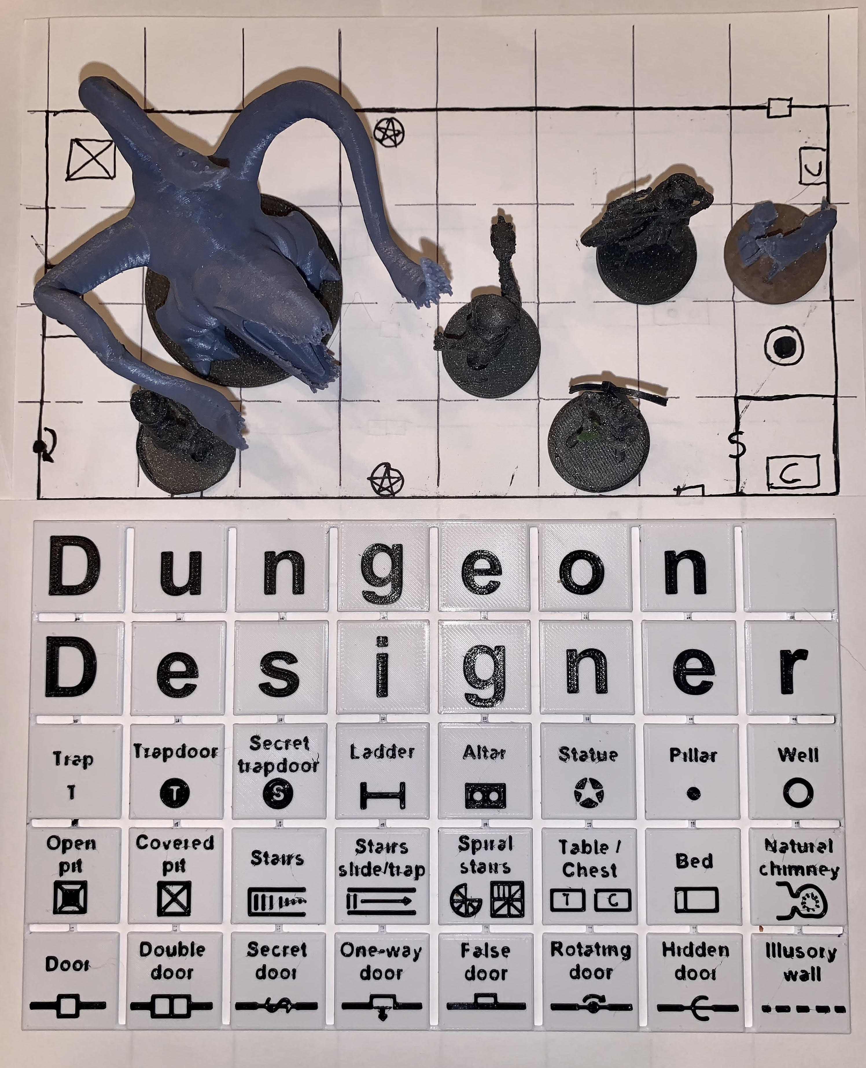 Dungeon Designer Dnd Grid Template by Cameron | Download free STL model ...