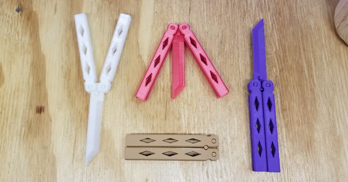 Butterfly Knife PRINT IN PLACE autorstwa SolversofX&amp;Y | Pobierz darmowy ...