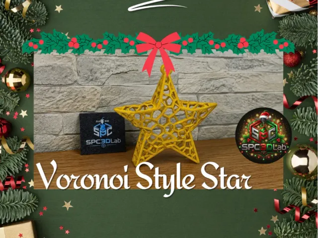 Estrella Navidad estilo Voronoi