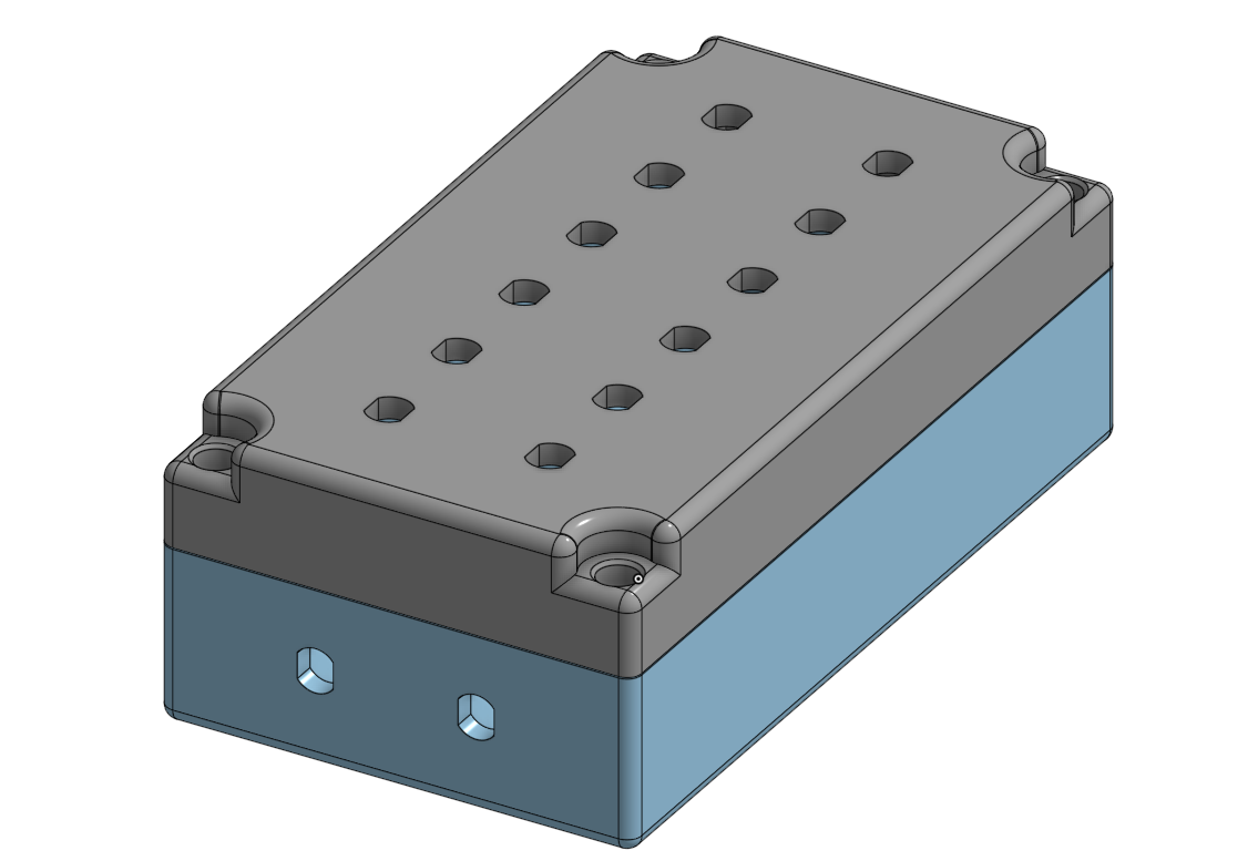 Box 65x115x40 with holes