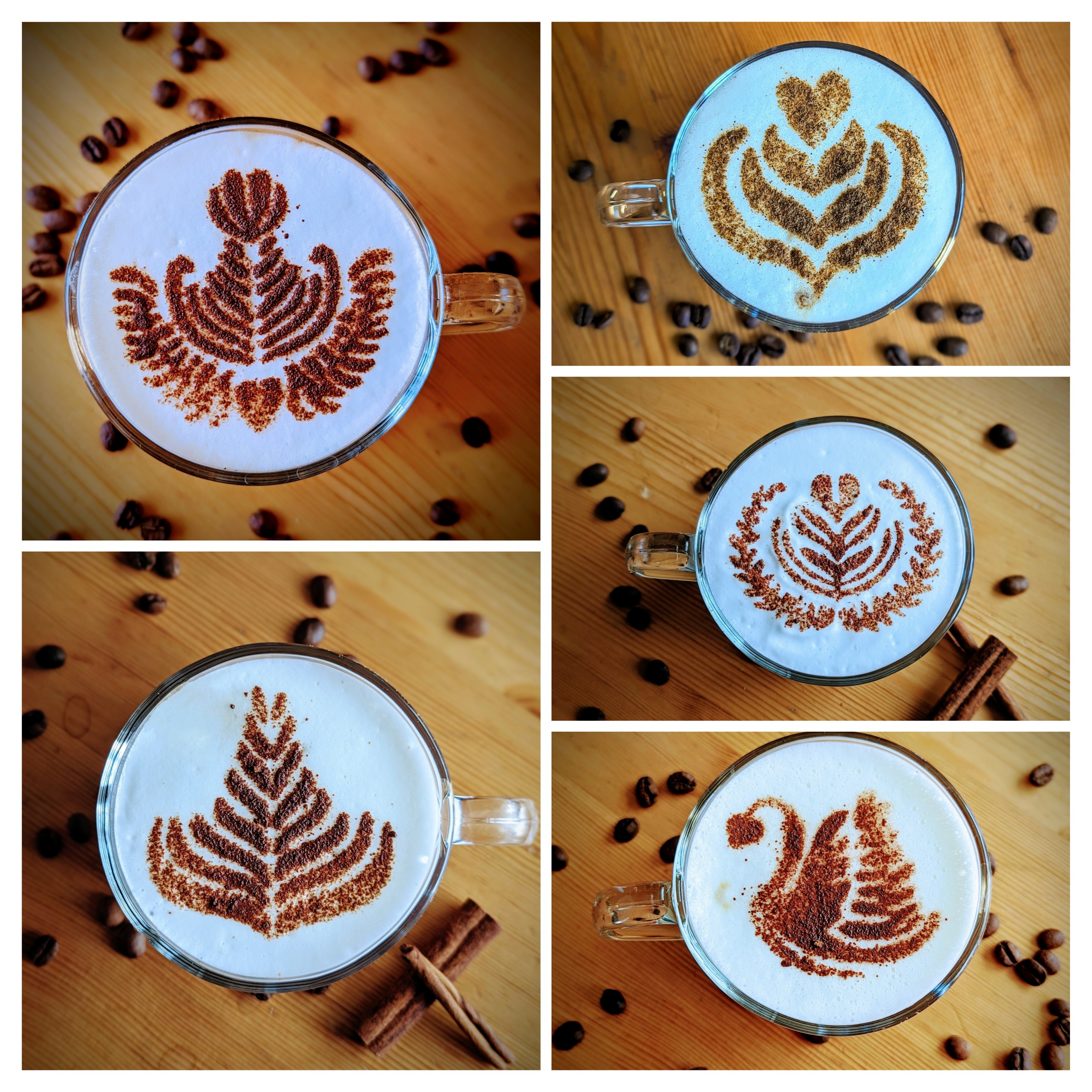 Coffee Latte Art Template by Steff #39 s Ideas Download free STL model Coffee Latte Art Template by Steff #39 s Ideas Download free STL model
