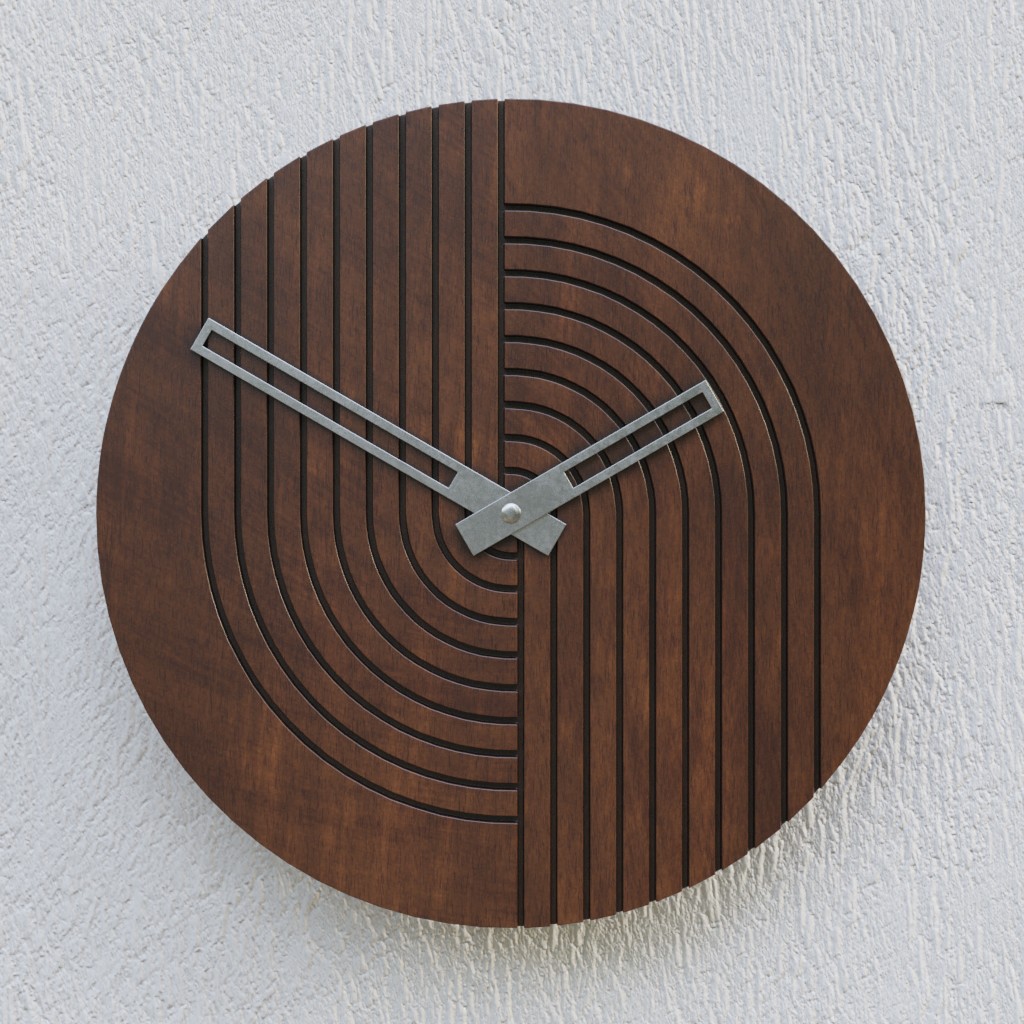 Circular Fluted Clock — thumbnail 2