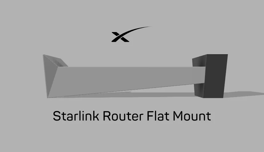 Starlink Router Top Base by Kieran | Download free STL model ...
