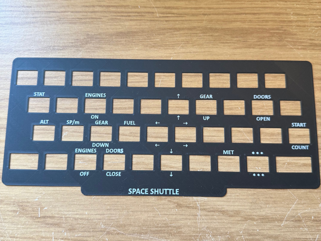 ZX Spectrum Keyboard Overlay for 48k Rubber Key Model by TomDD 