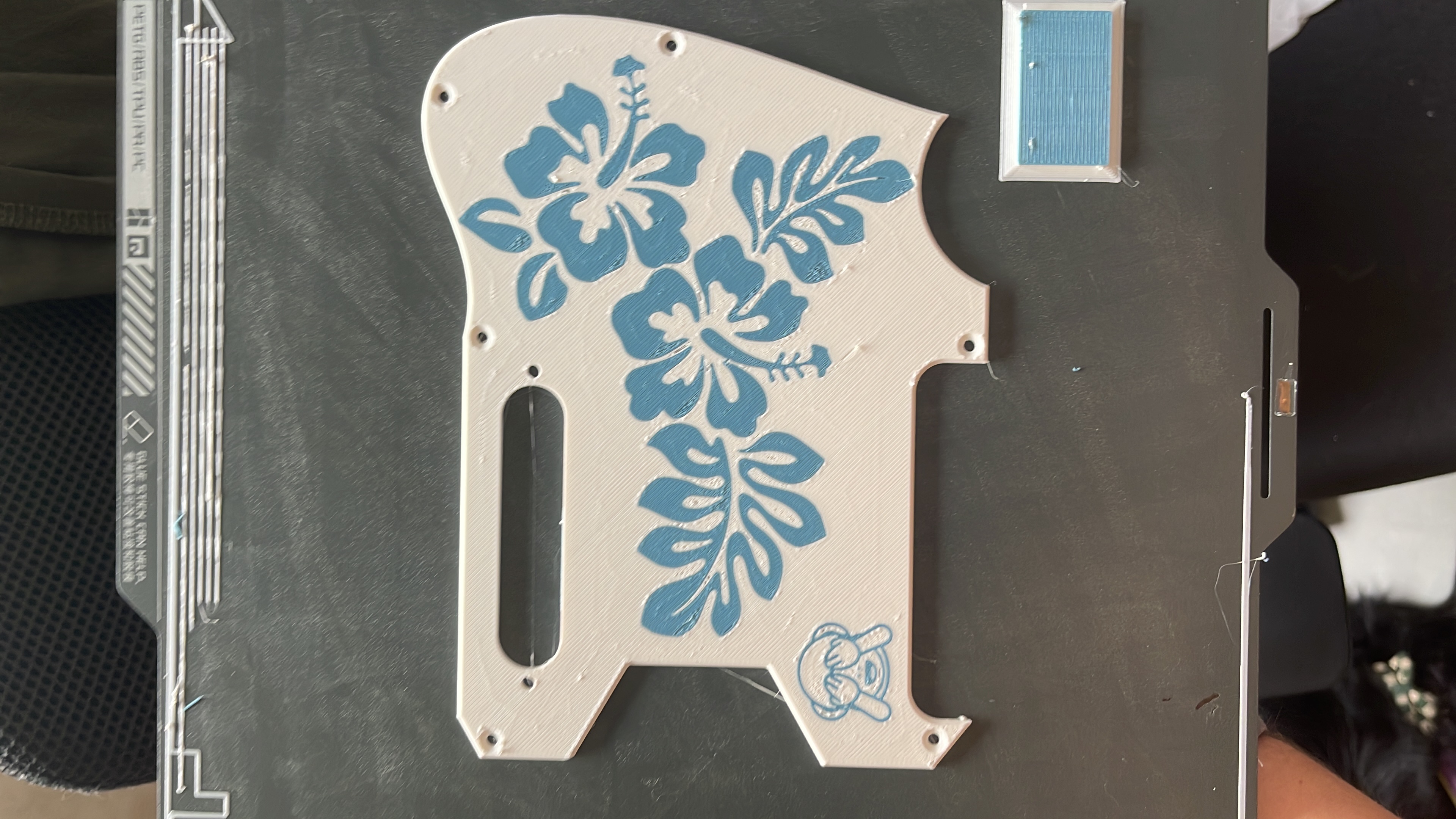 Hibiscus Flower Pickguard by M&M | Download free STL model | Printables.com