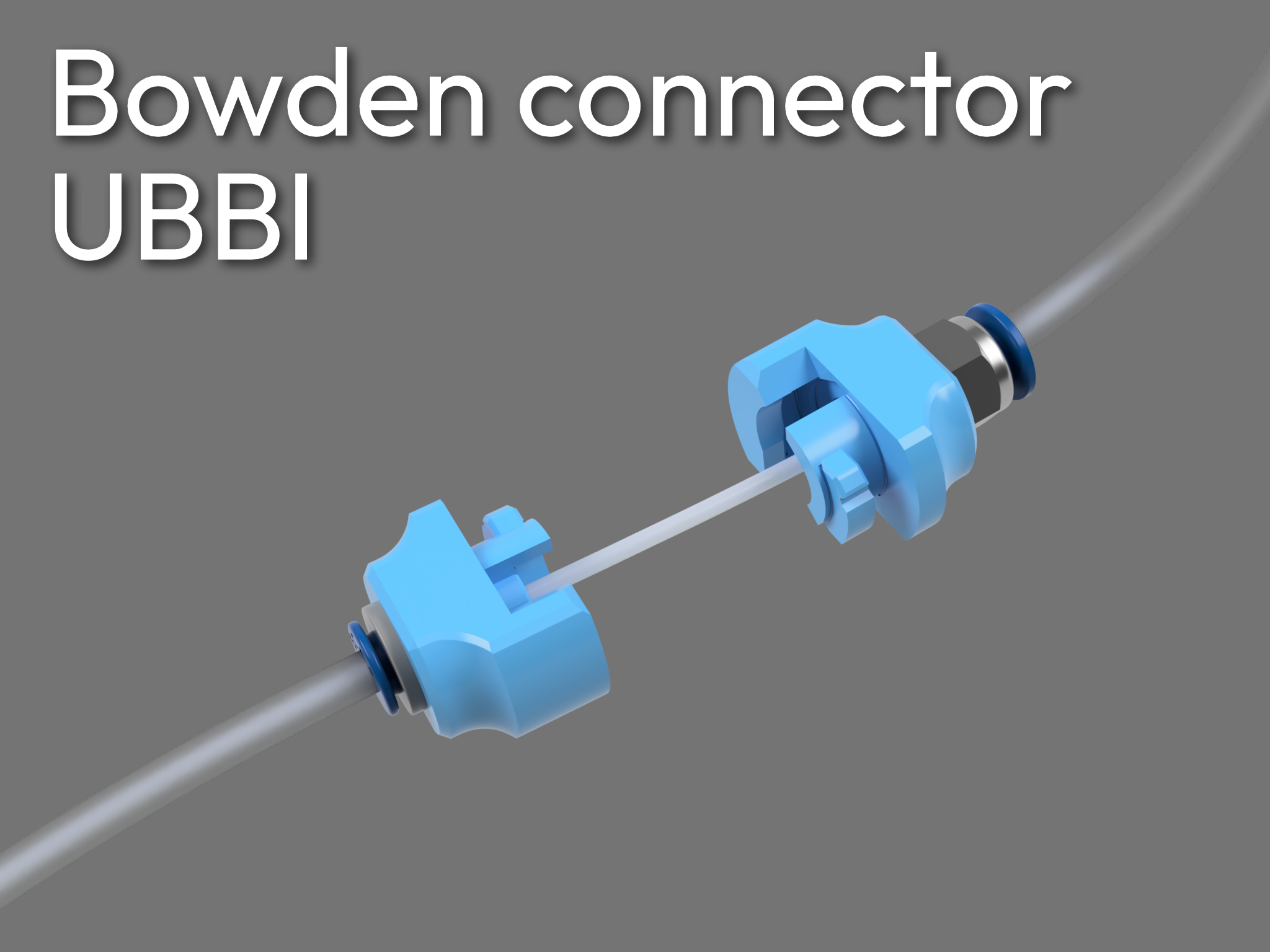 UBBI - Universal Bidirectional Bowden Interconnect - an overengineered PTFE tubing connector!