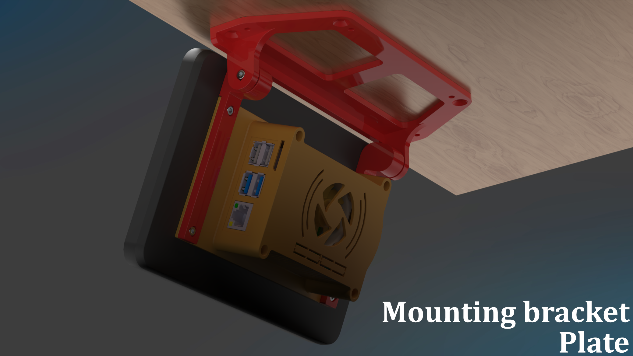 Miniatura 10 do modelo 3D Raspberry Pi Touch Display 2 Case