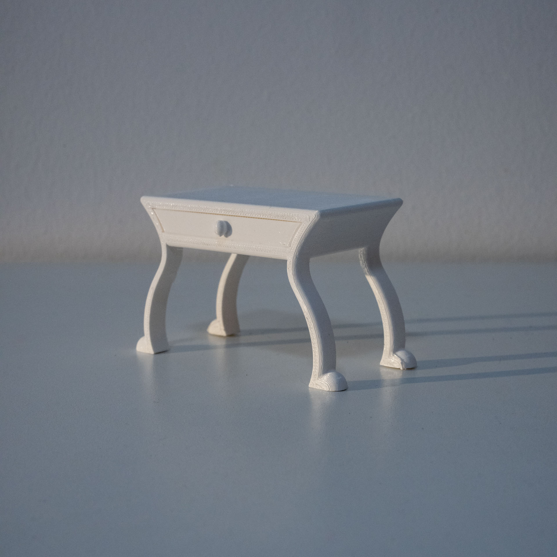 Miniature Vanity Table with Drawer – Dollhouse Furniture