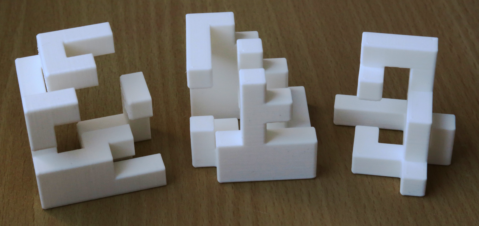 Miniatura 2 do modelo 3D Cube Burr Puzzle 2