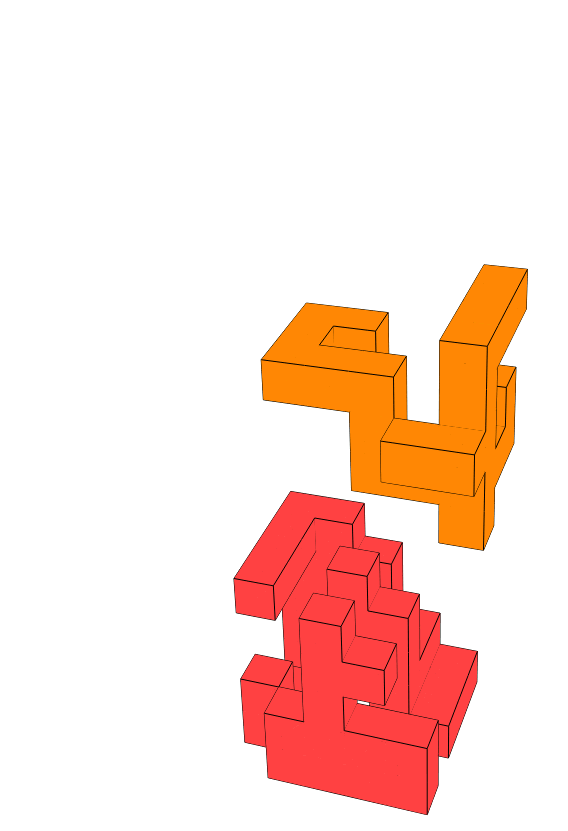 Miniatura 3 do modelo 3D Cube Burr Puzzle 2