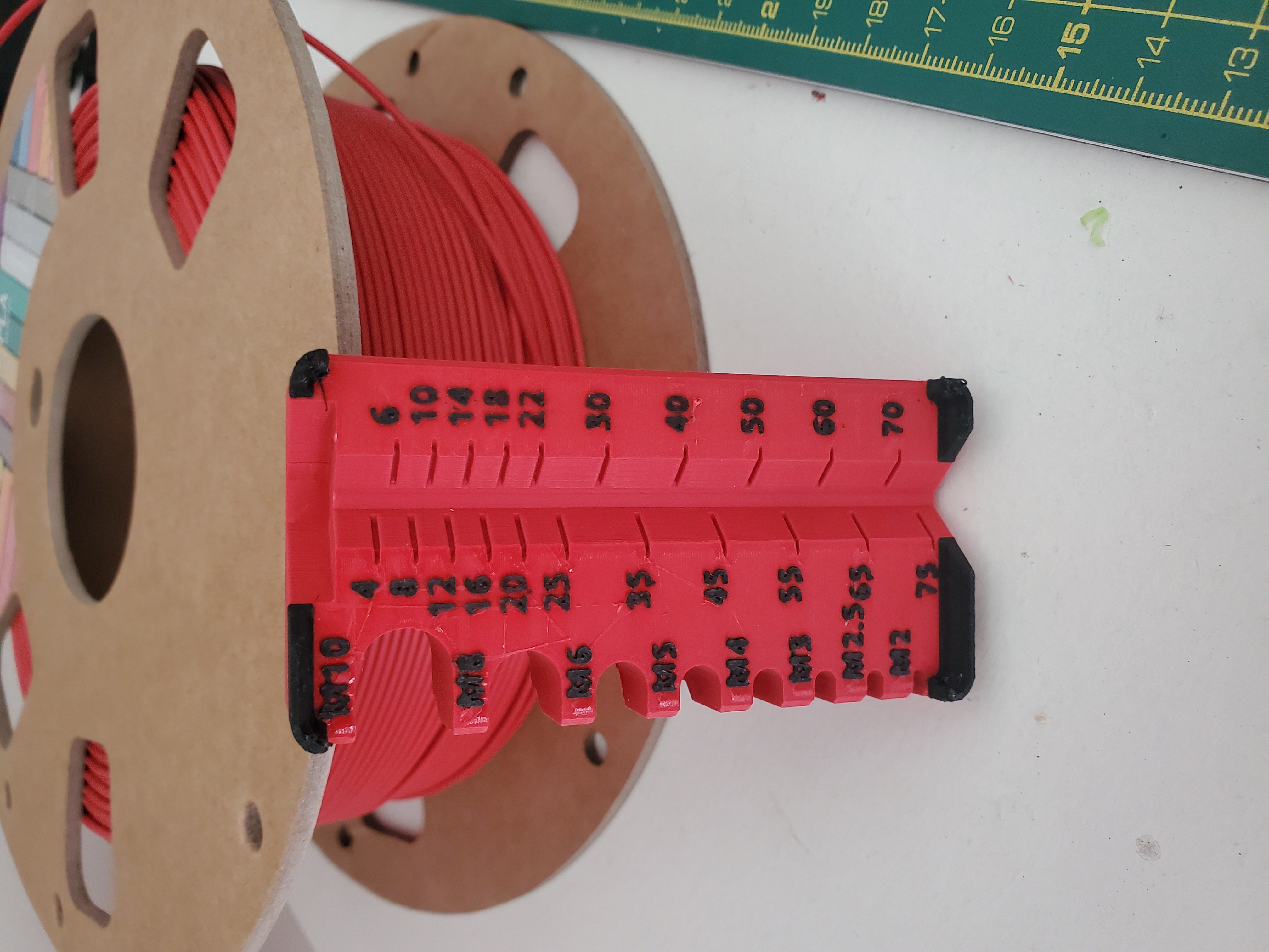 Gridfinity Metric Bolt/Screw Measuring Jig