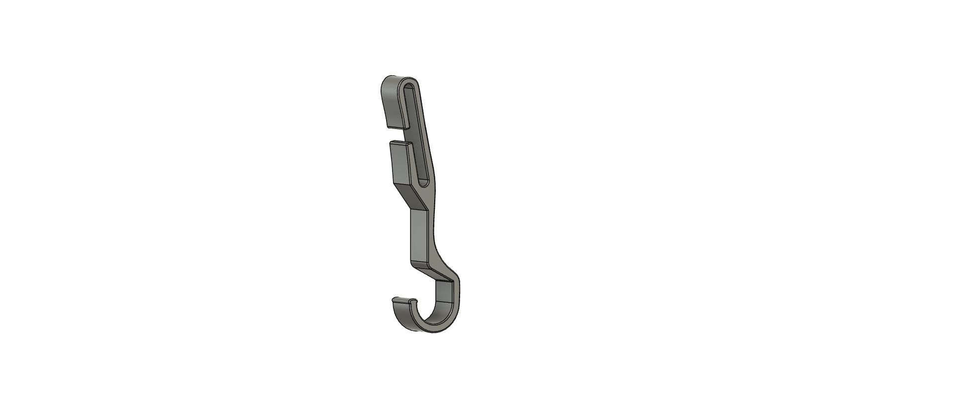 Hardhat back strip clip