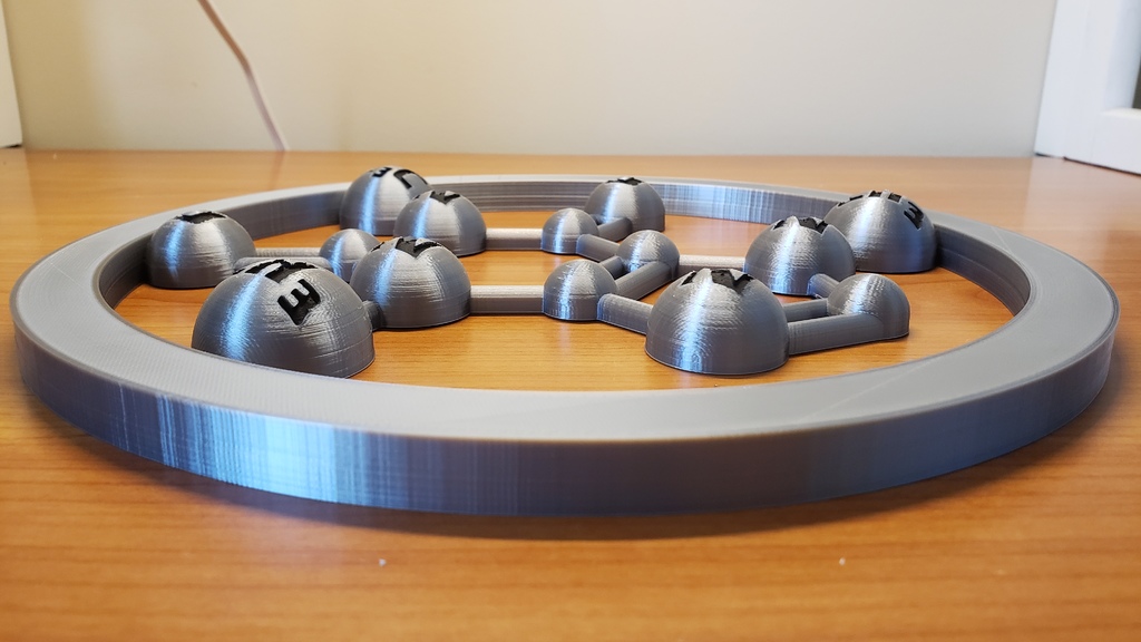 Miniatura 11 do modelo 3D Decorative Caffeine Molecule