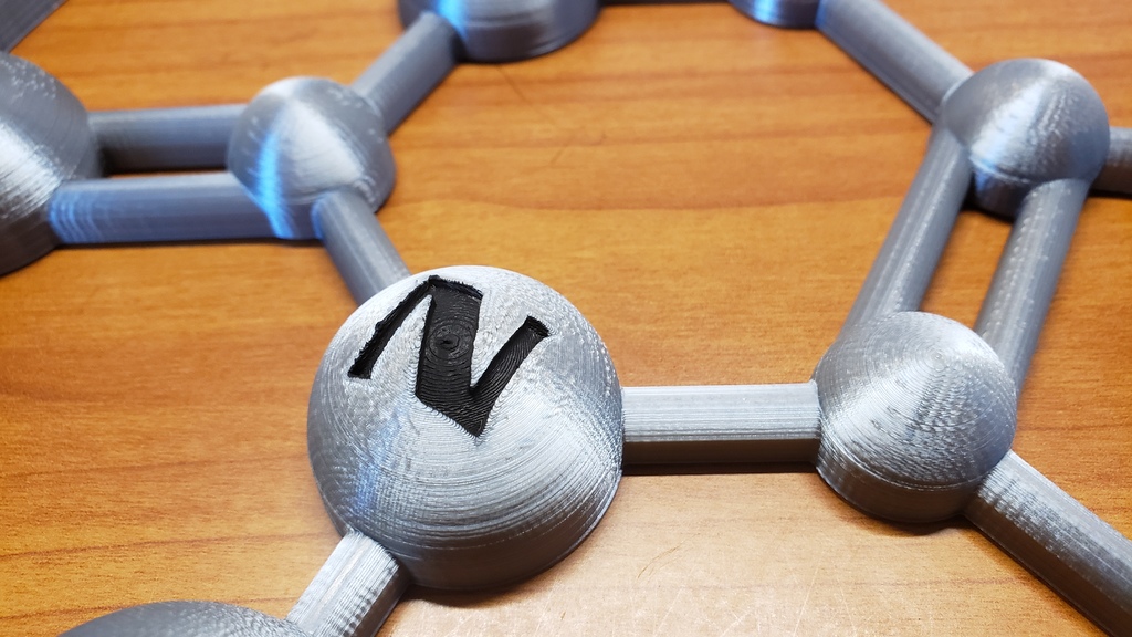 Miniatura 12 do modelo 3D Decorative Caffeine Molecule