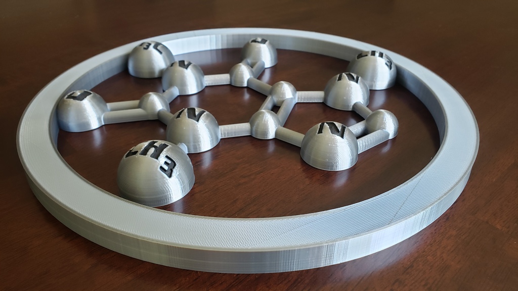 Miniatura 13 do modelo 3D Decorative Caffeine Molecule