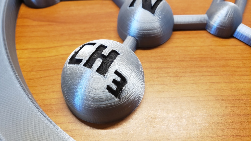 Miniatura 14 do modelo 3D Decorative Caffeine Molecule