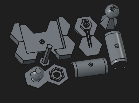 Hexagonal phone stand