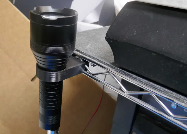 Anker LC130 flashlight Mount for Wire Rack Side