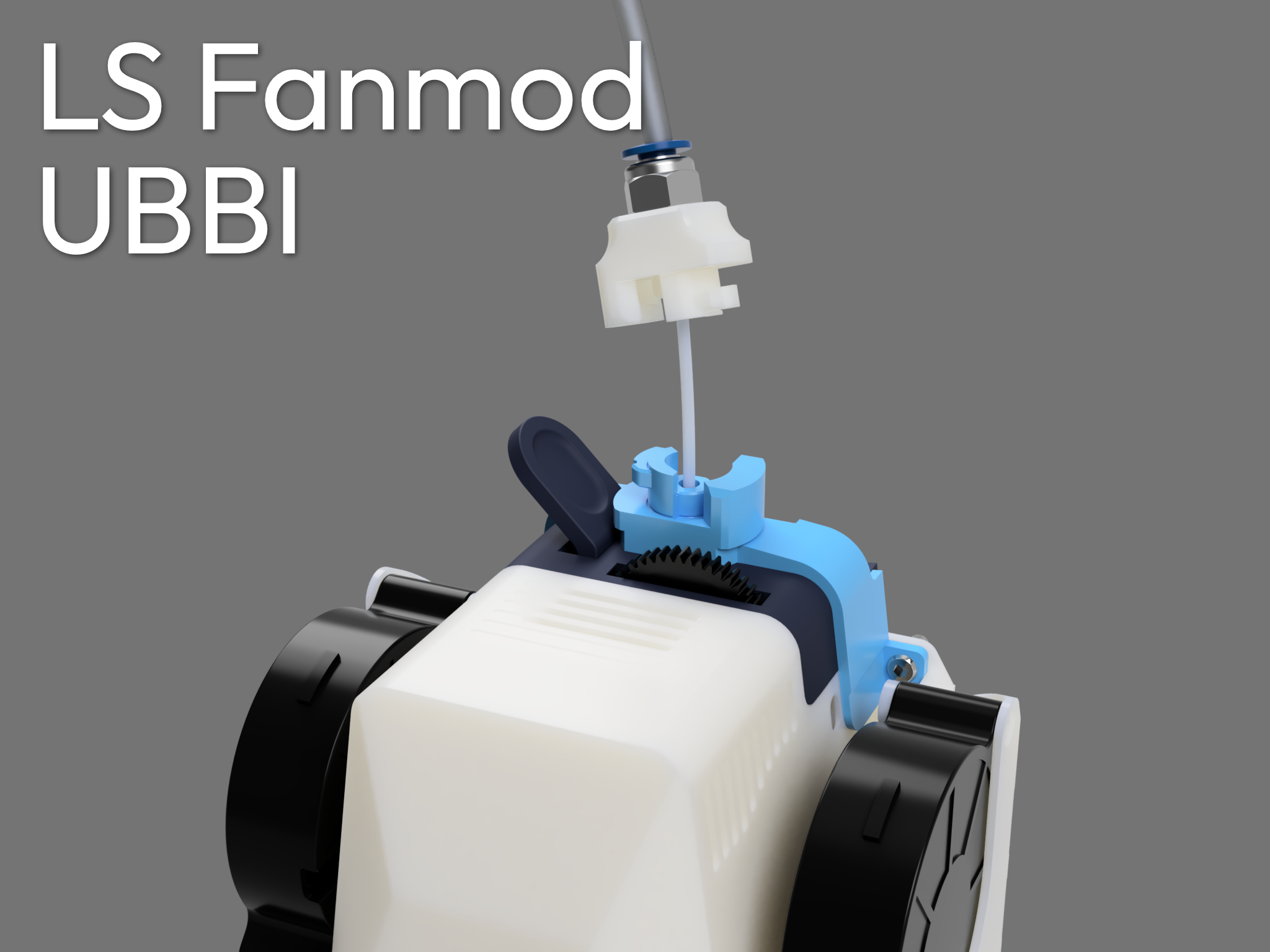 Reverse Bowden Addon for LS Fanmod - UBBI head 3D model thumbnail