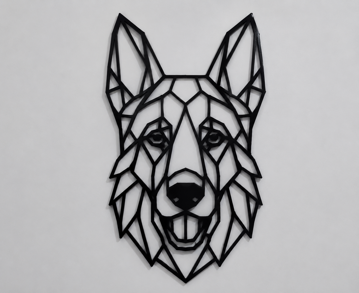 Dog Geometric Wire-Frame Wall Art