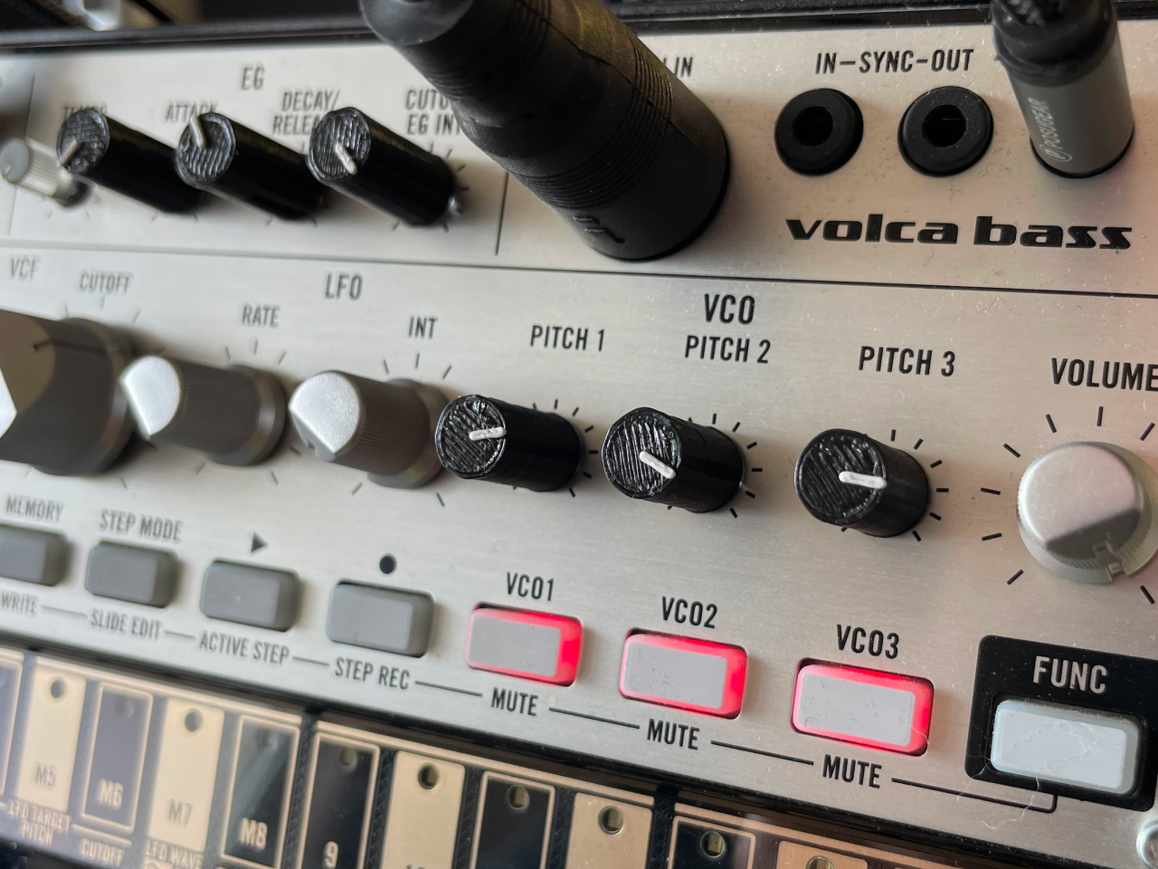 KNOBS WITH INDICATOR FOR KORG VOLCA SERIES (D-SHAFT + NORMAL) — miniatura 4