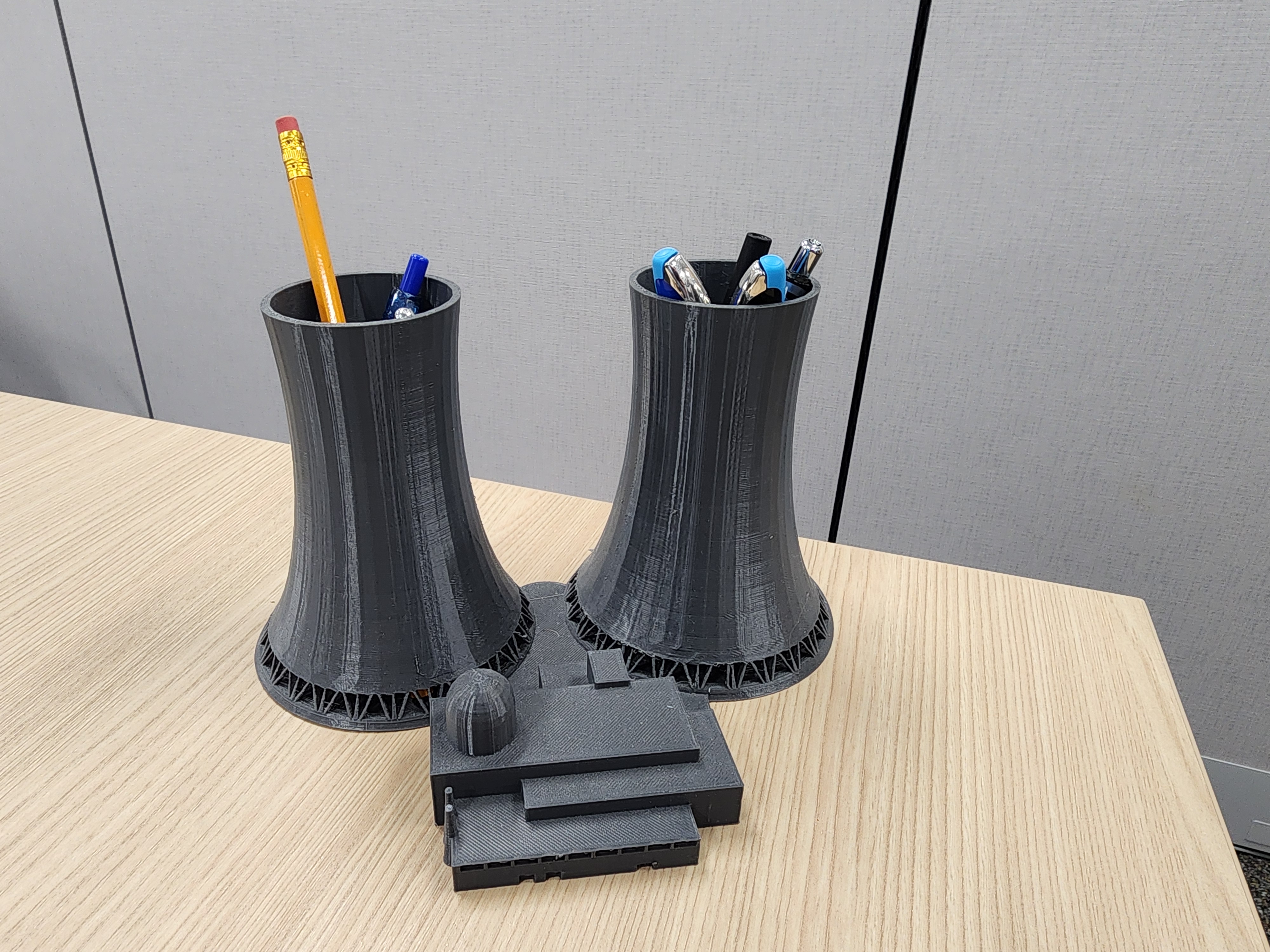 Nuclear Power Plant Pencil Holder
