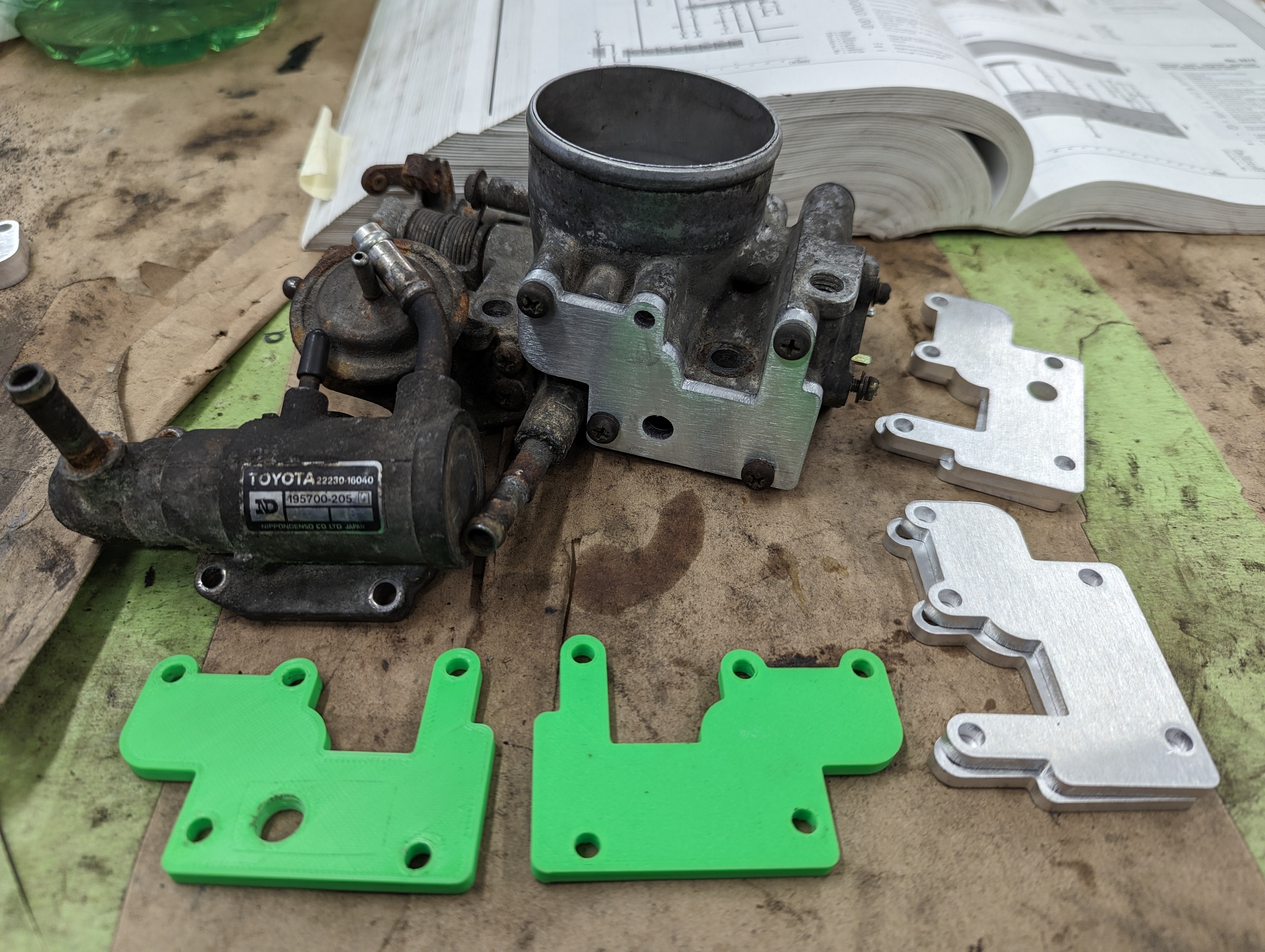 4AGE Idle Air Control Valve Block Off Plate
