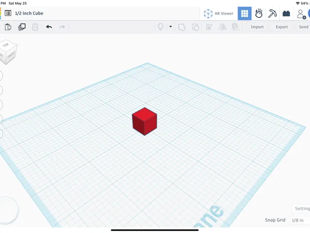 1/2 inch Cube