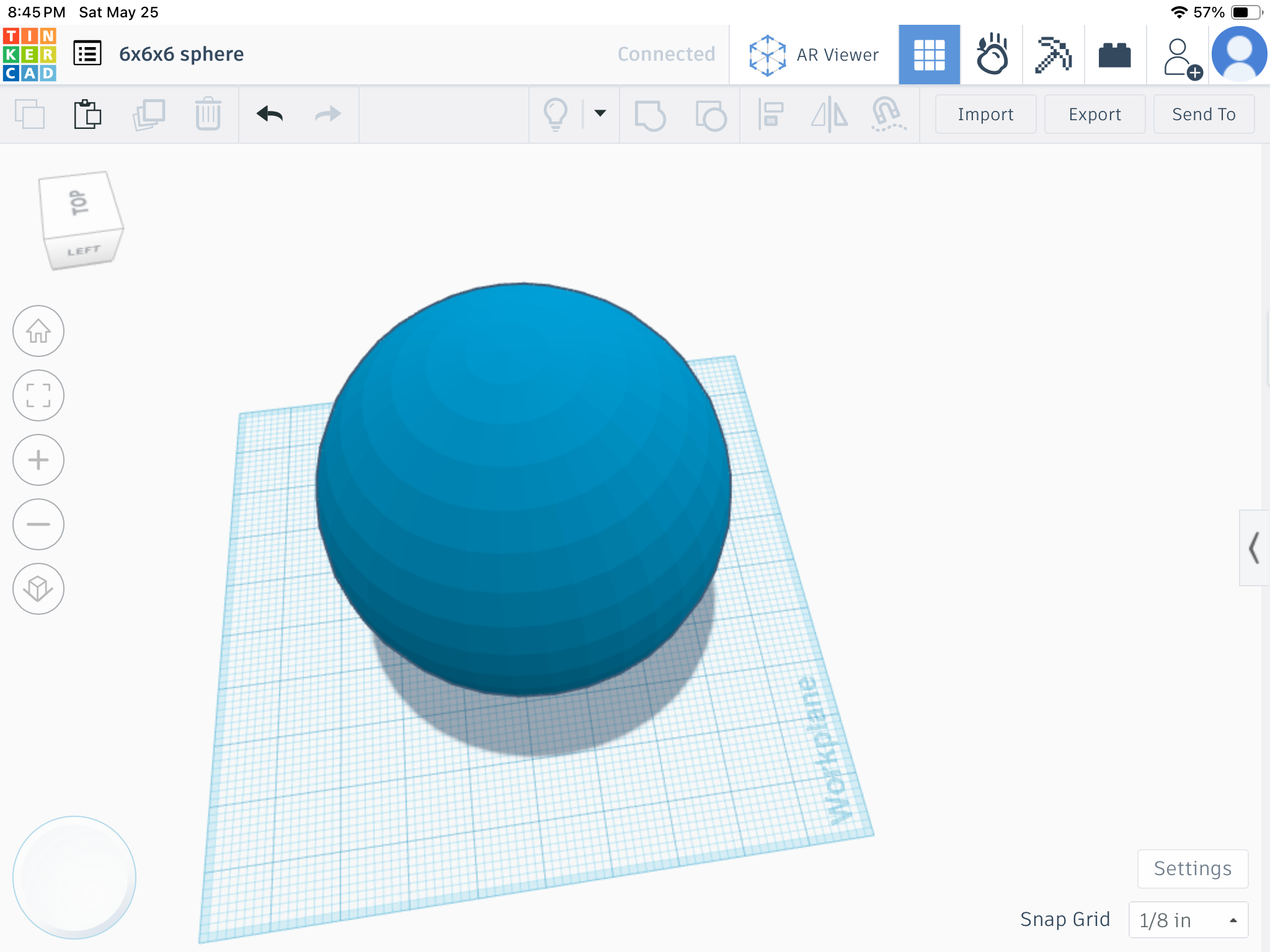 6x6x6 sphere