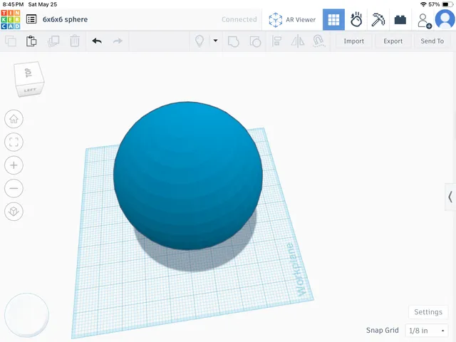 6x6x6 sphere