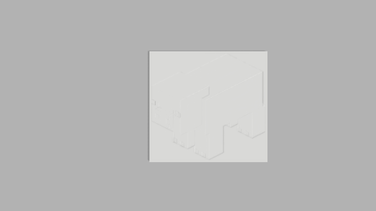 Minecraft Pig Lithophane