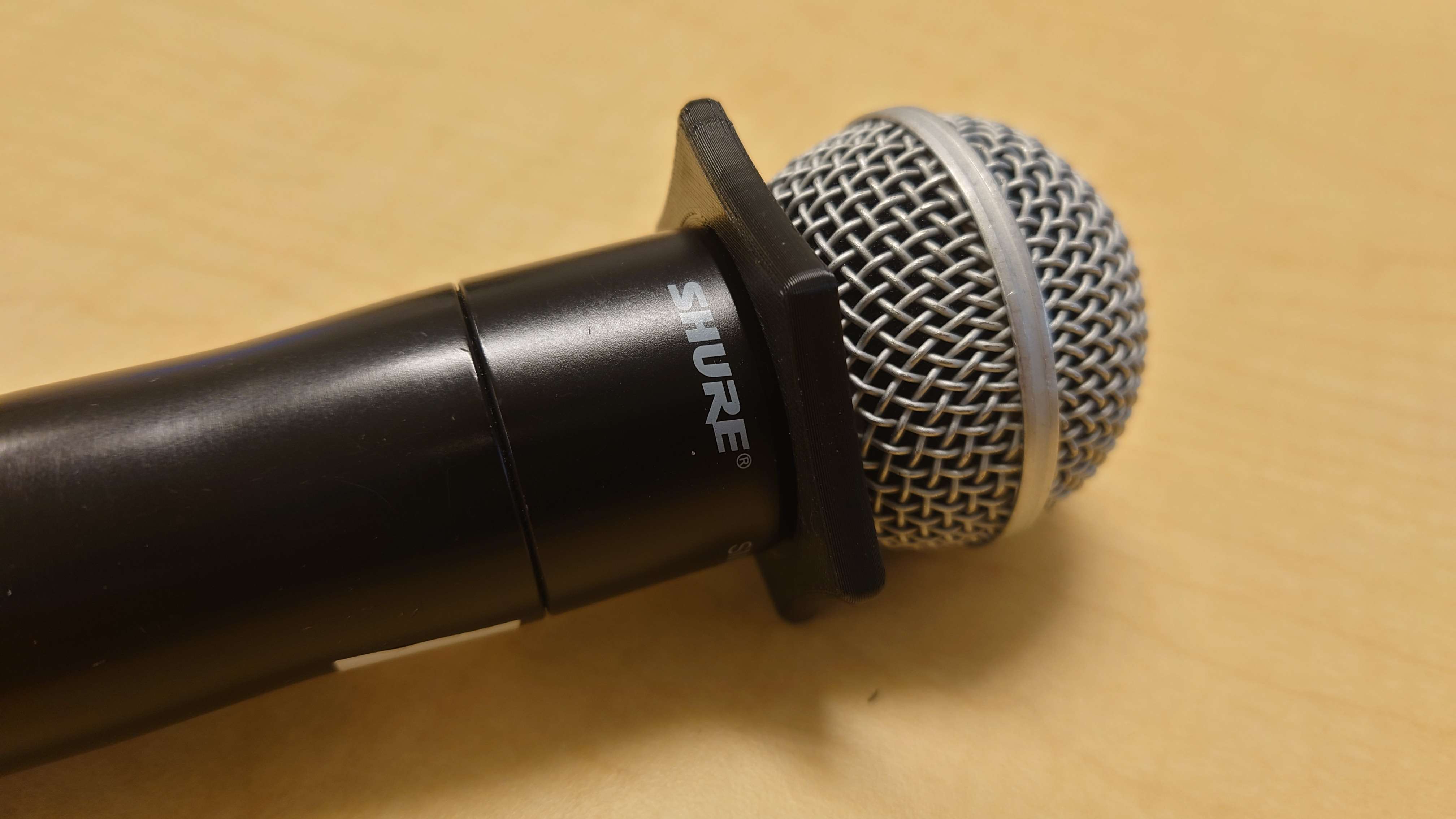 Anti-Roll Collar compatible with Shure Microphone