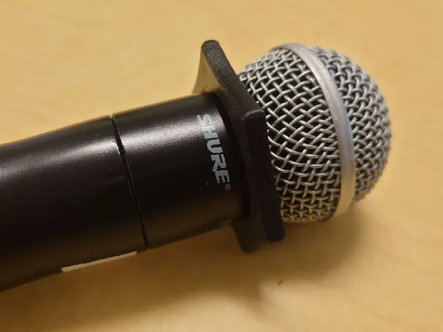 Anti-Roll Collar compatible with Shure Microphone