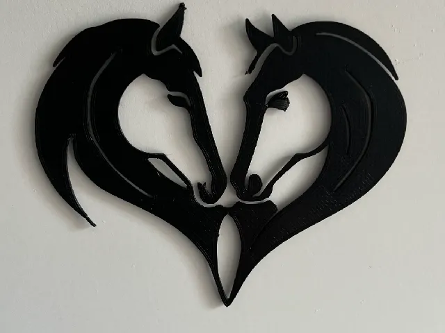 Horses Heart Wall Art #1
