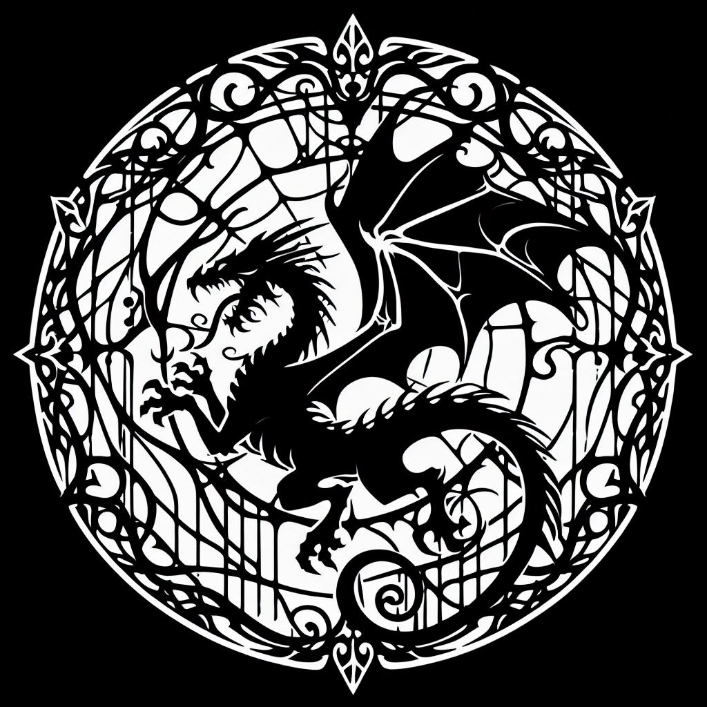 Dragon wallart
