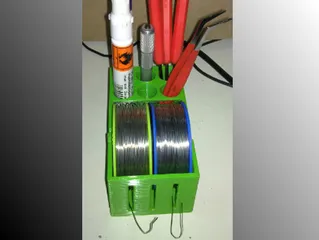 made a soldering spool holder for the Gridfinity : r/3Dprinting